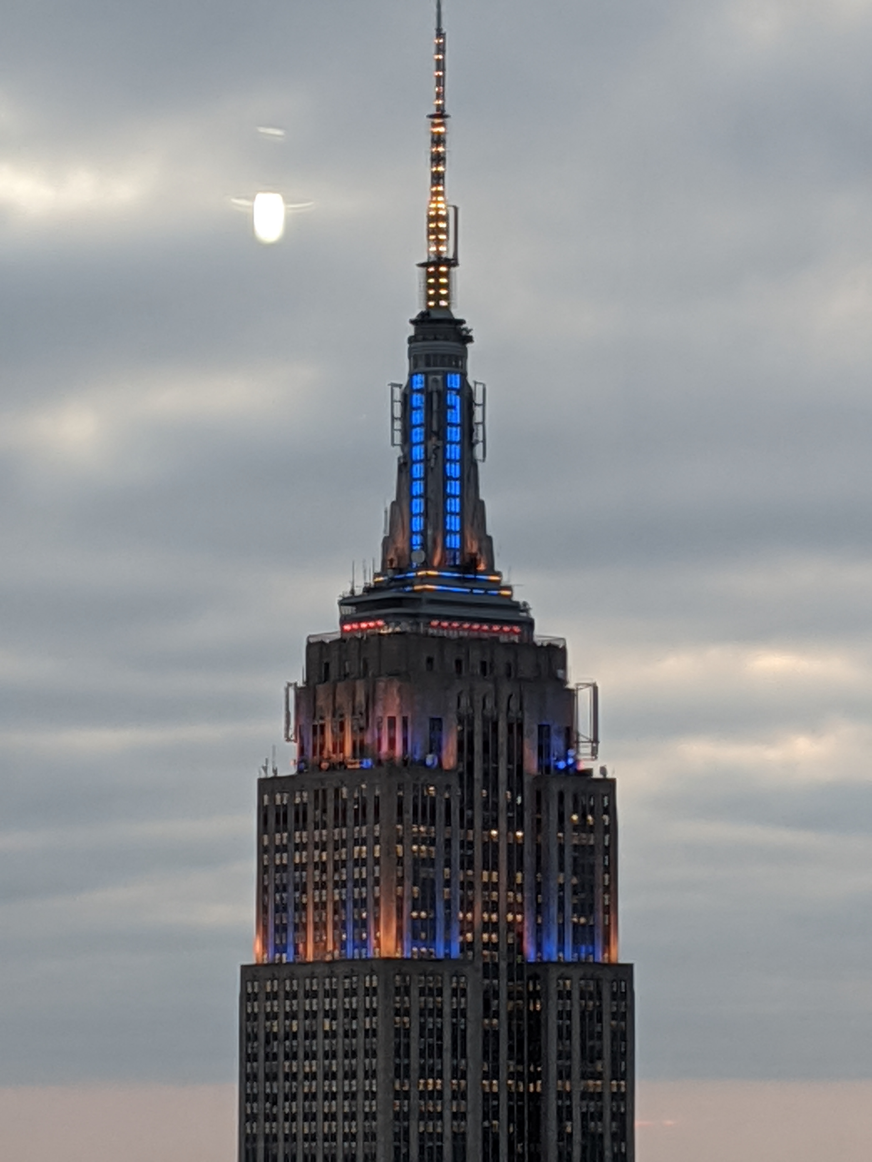 The Empire State in the evening