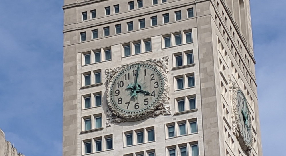The Clock on the MetLife Tower